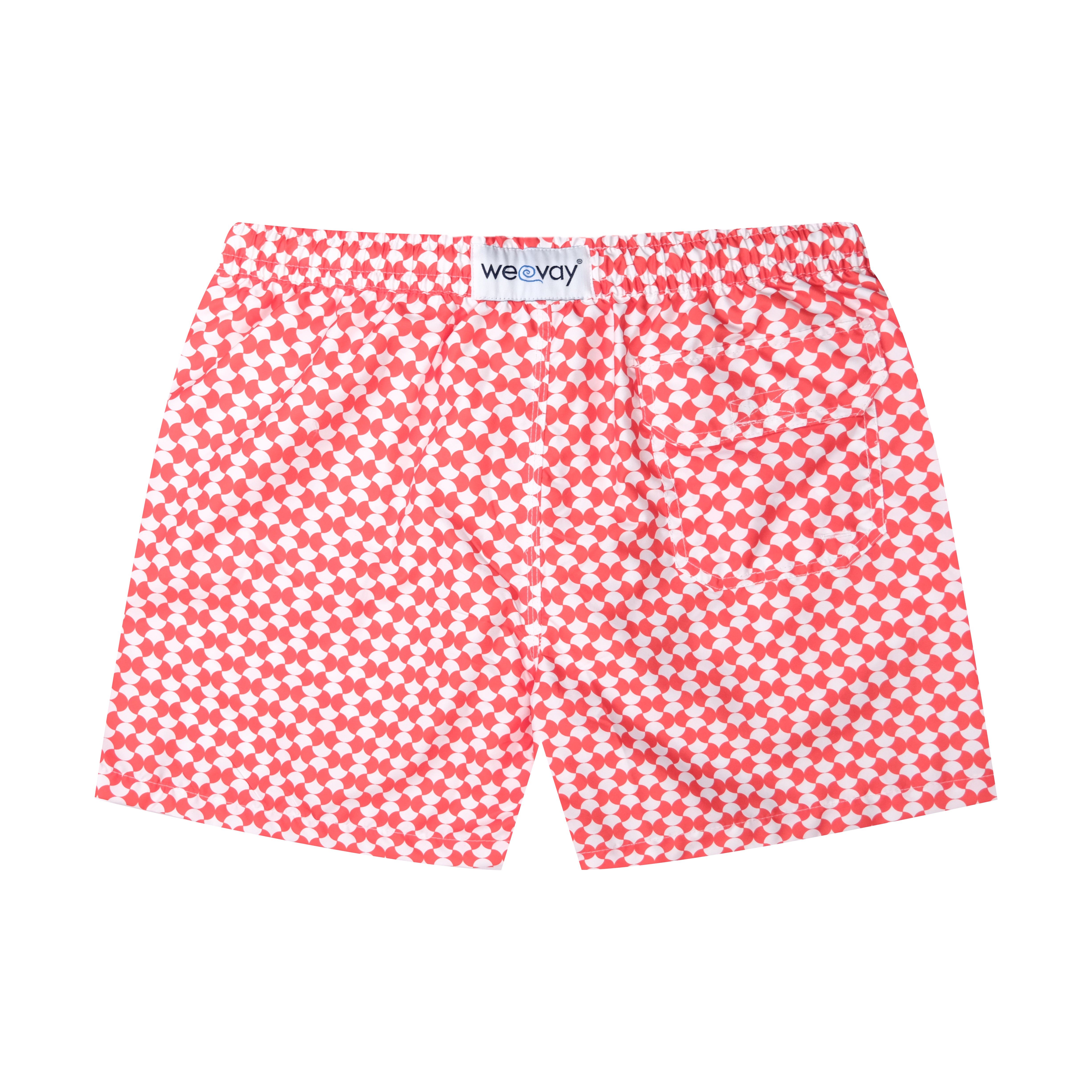 Maillot de Bain Weevay – "Cercle Géométrique Rouge"