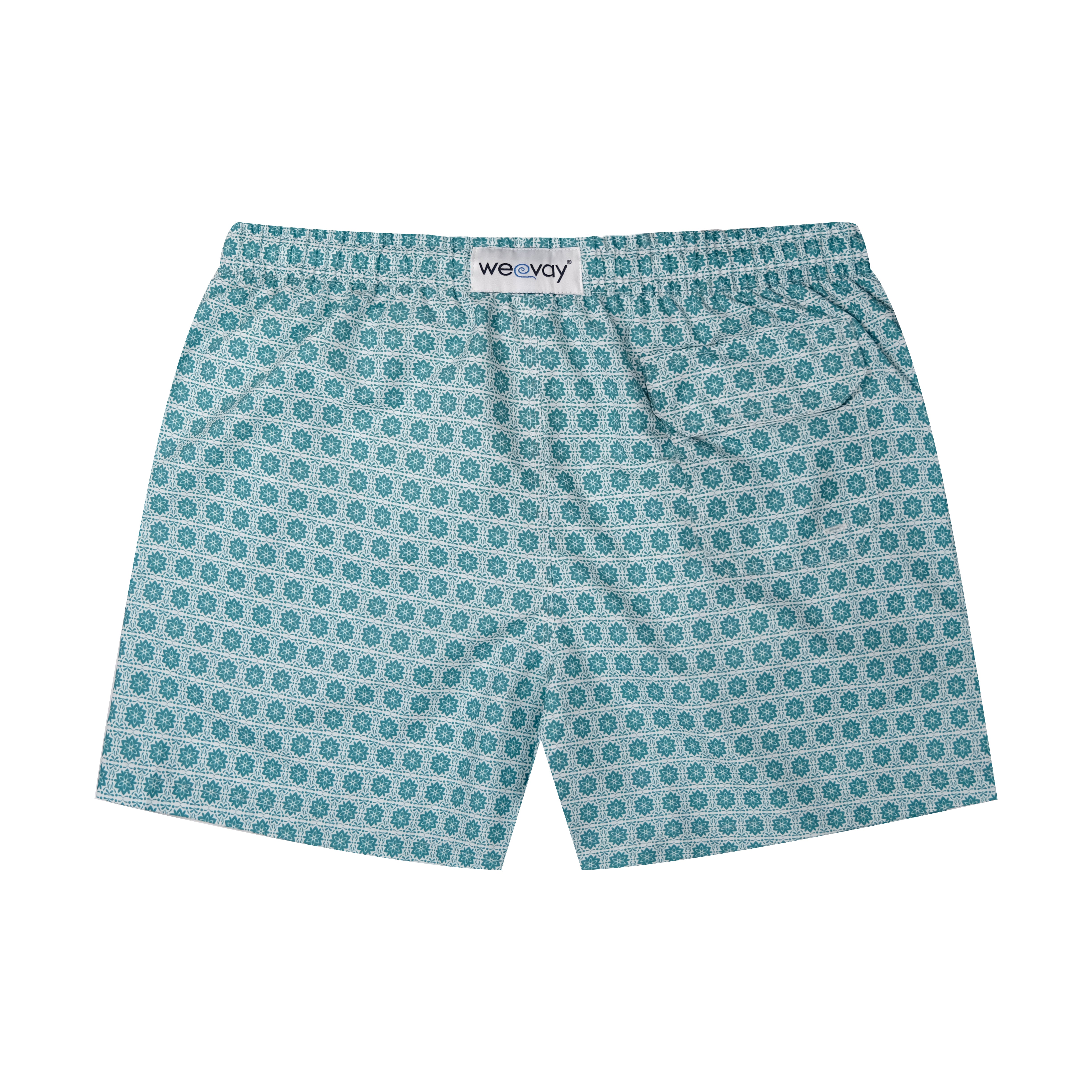 Maillot de Bain Weevay – "Ornement Sarcelle"