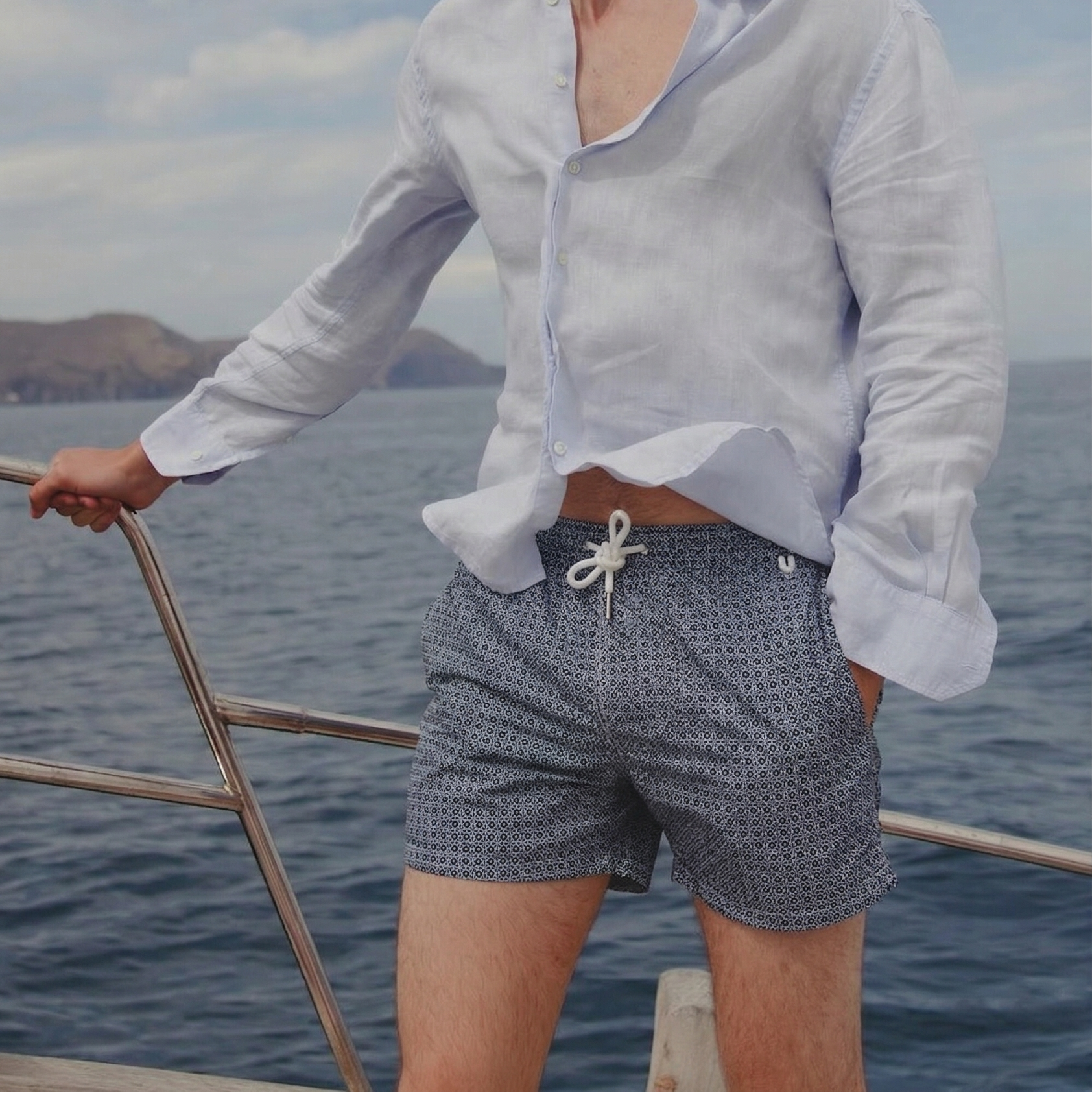 Maillot de Bain Weevay – "Navy Diamonds"