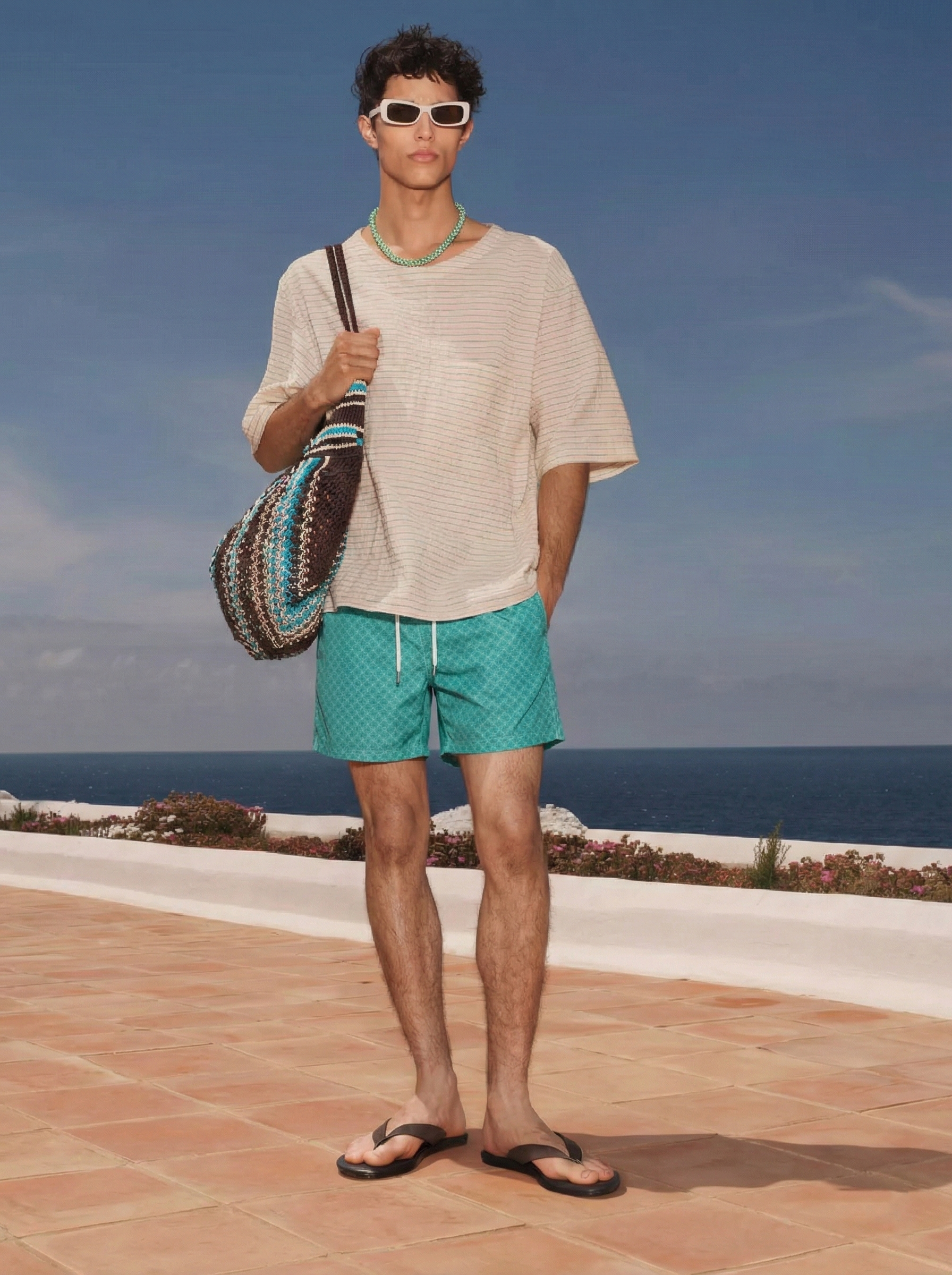 Maillot de Bain Weevay – "Emerald Geometric"