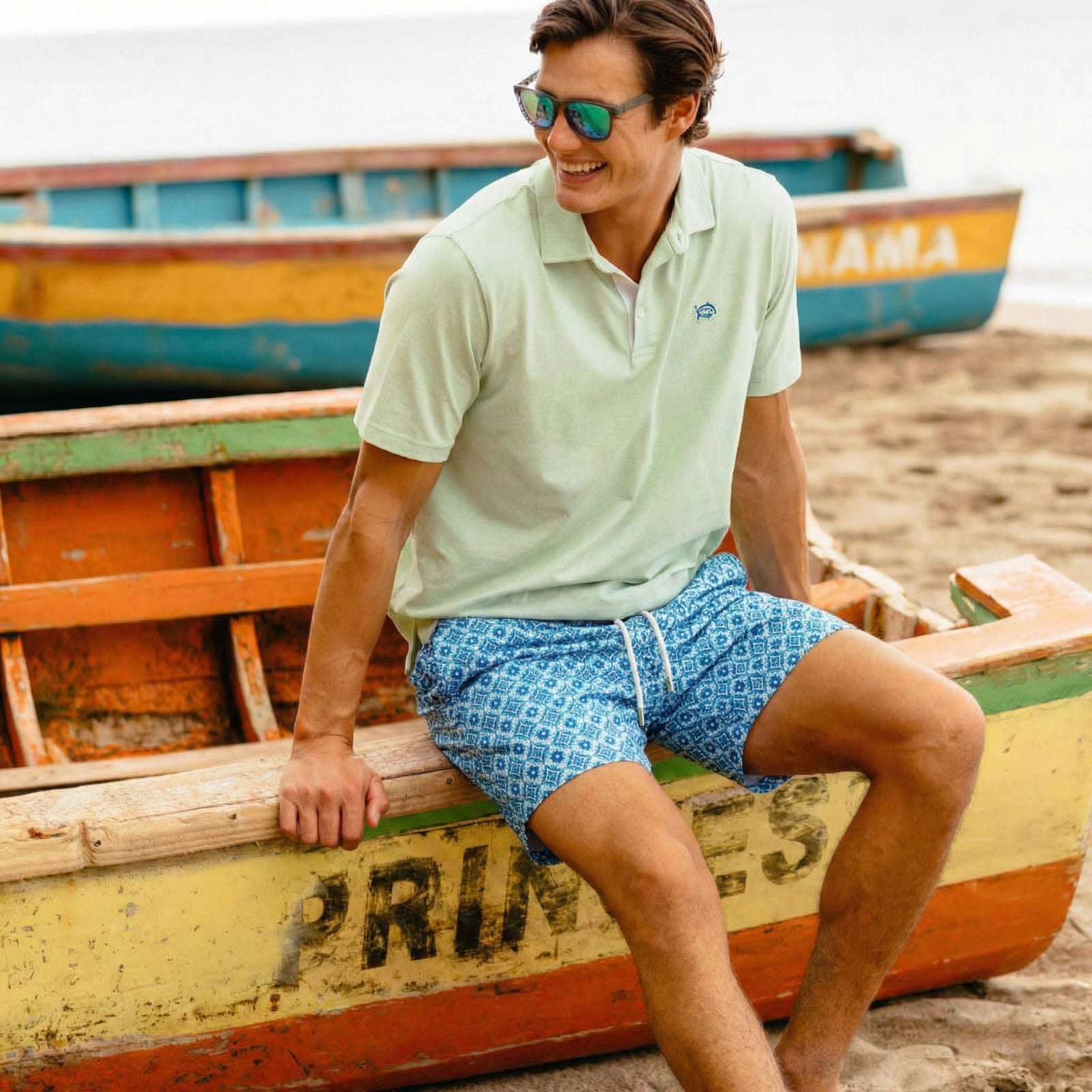 Maillot de Bain Weevay – "Ornement Bleu"