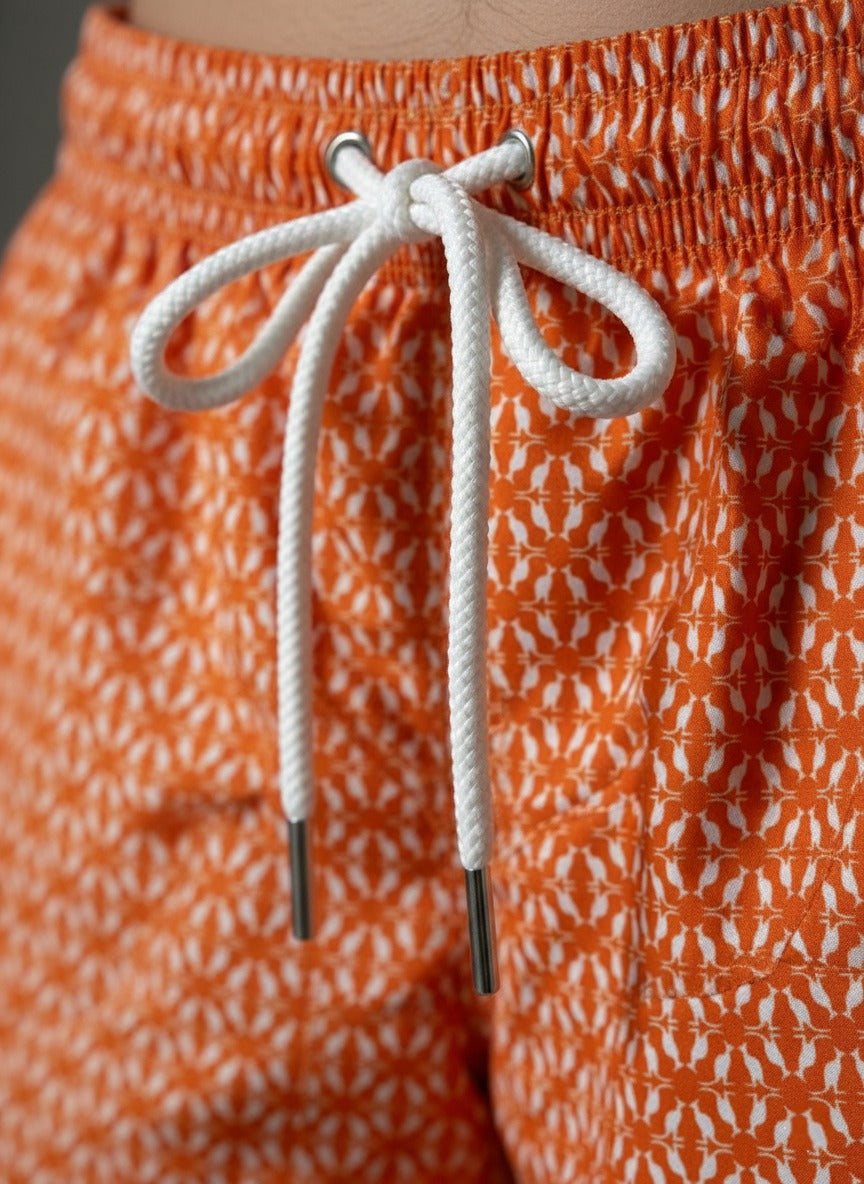 Maillot de Bain Weevay – "Burnt Sienna Lattice"